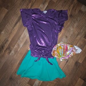 Ariel Inspired Mermaid Costume Girls size 12 Disneybound Mermaidcore Princess